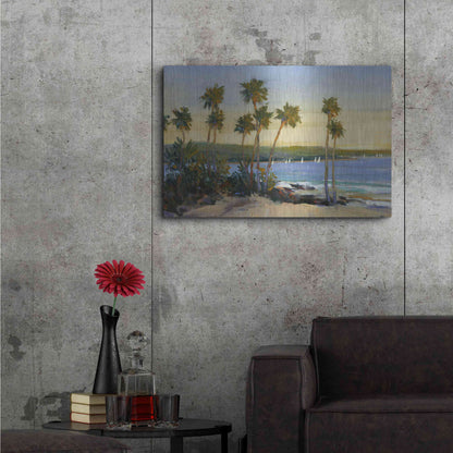 Luxe Metal Art 'Distant Shore II' by Tim O'Toole, Metal Wall Art,36x24