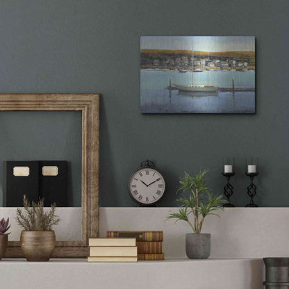 Luxe Metal Art 'Harbor View II' by Tim O'Toole, Metal Wall Art,16x12