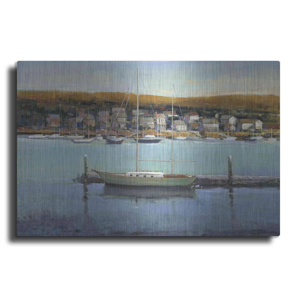 Luxe Metal Art 'Harbor View II' by Tim O'Toole, Metal Wall Art