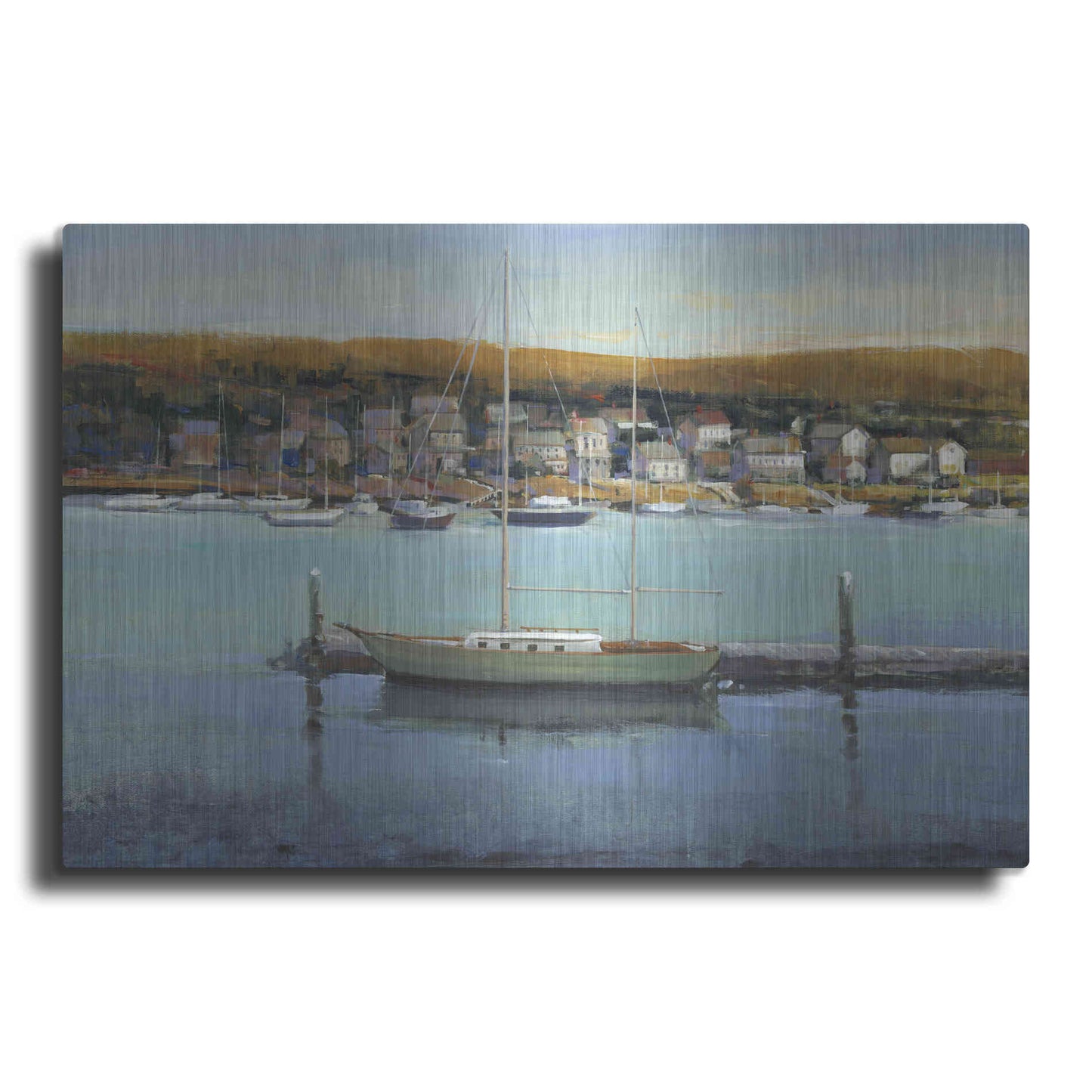 Luxe Metal Art 'Harbor View II' by Tim O'Toole, Metal Wall Art