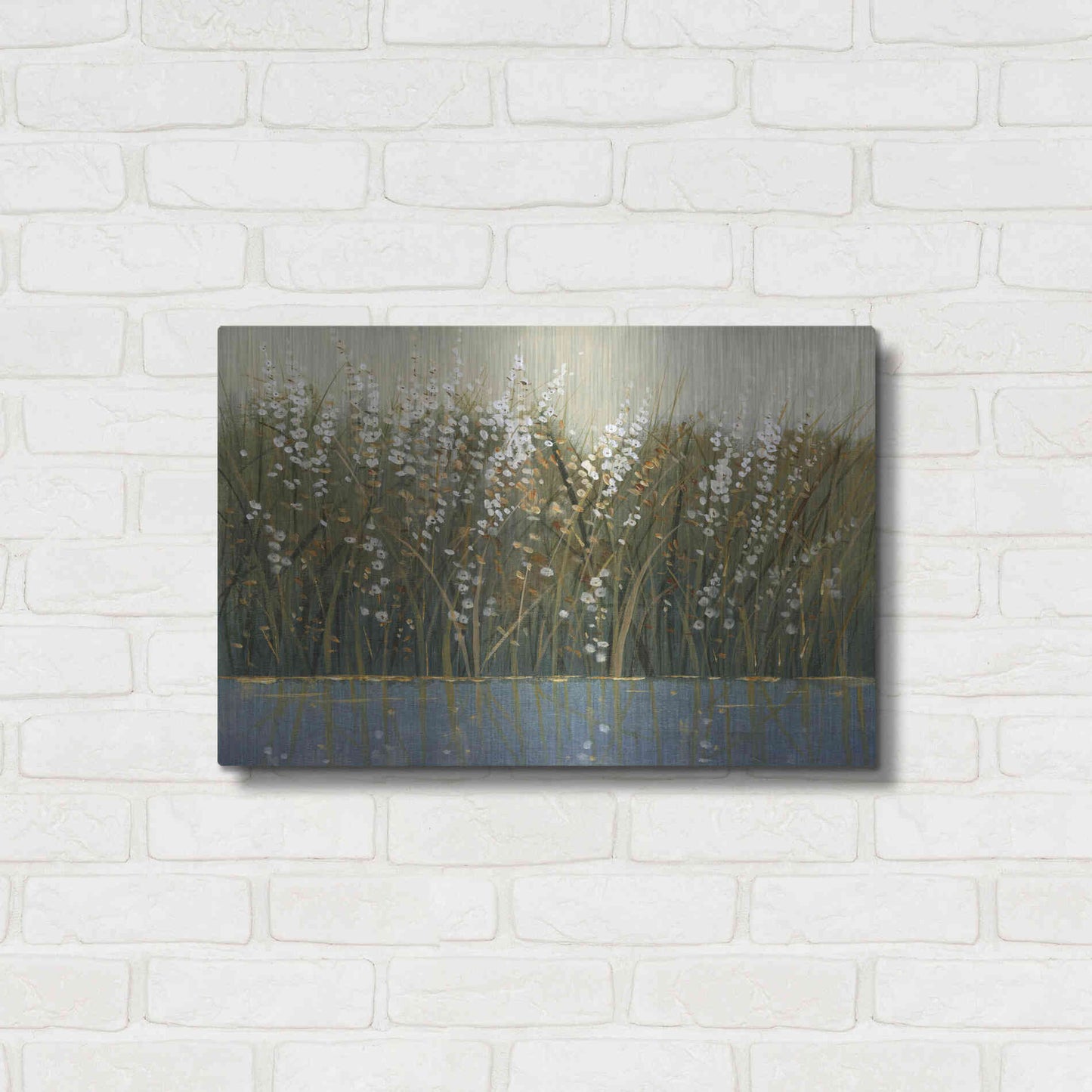 Luxe Metal Art 'By the Tall Grass I' by Tim O'Toole, Metal Wall Art,24x16