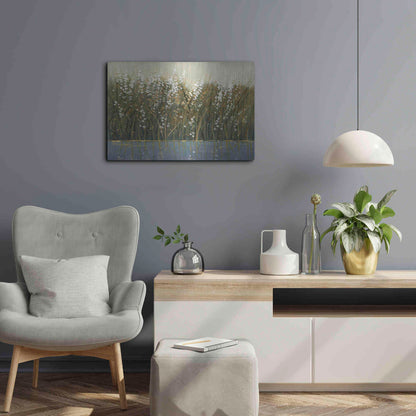 Luxe Metal Art 'By the Tall Grass I' by Tim O'Toole, Metal Wall Art,24x16