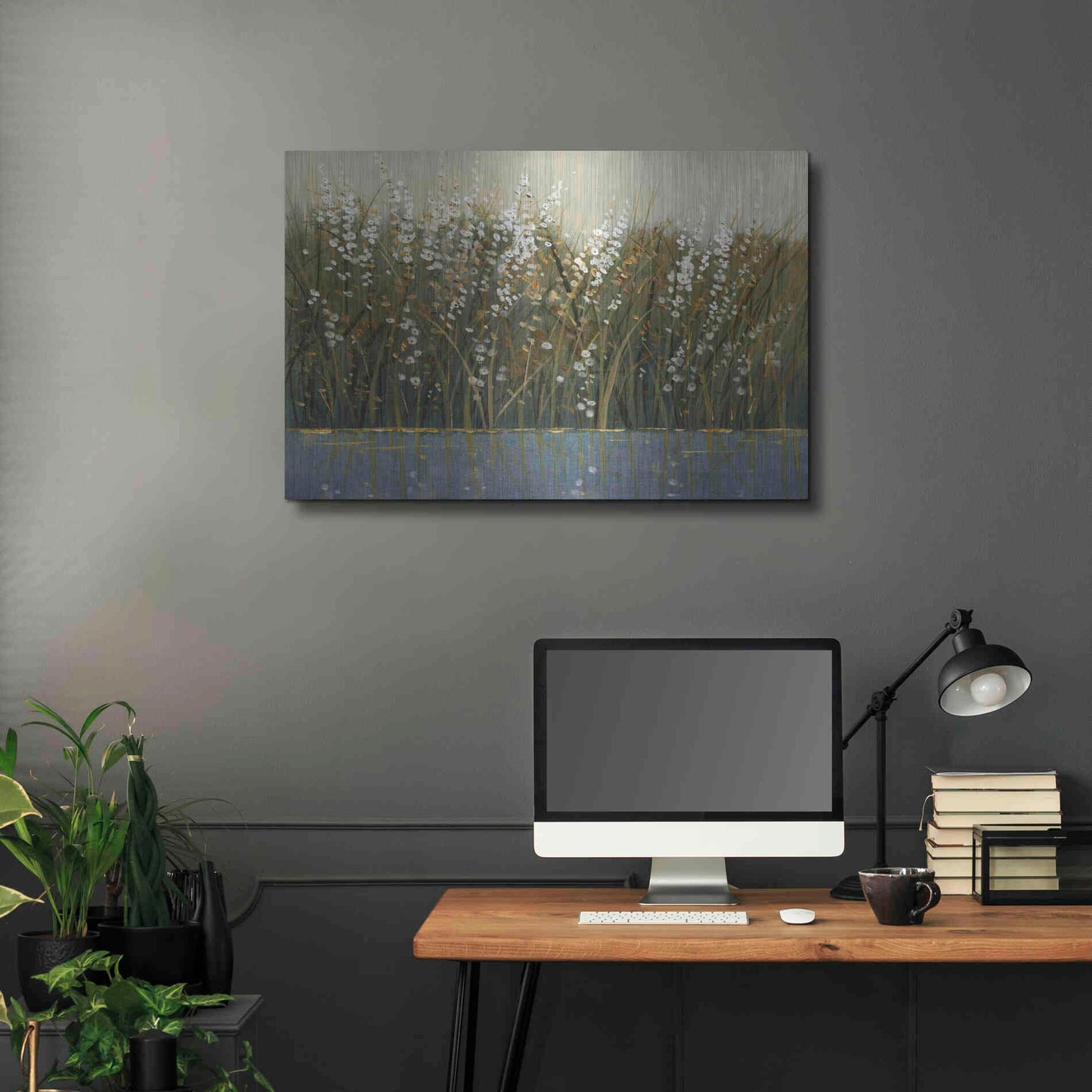 Luxe Metal Art 'By the Tall Grass I' by Tim O'Toole, Metal Wall Art,36x24