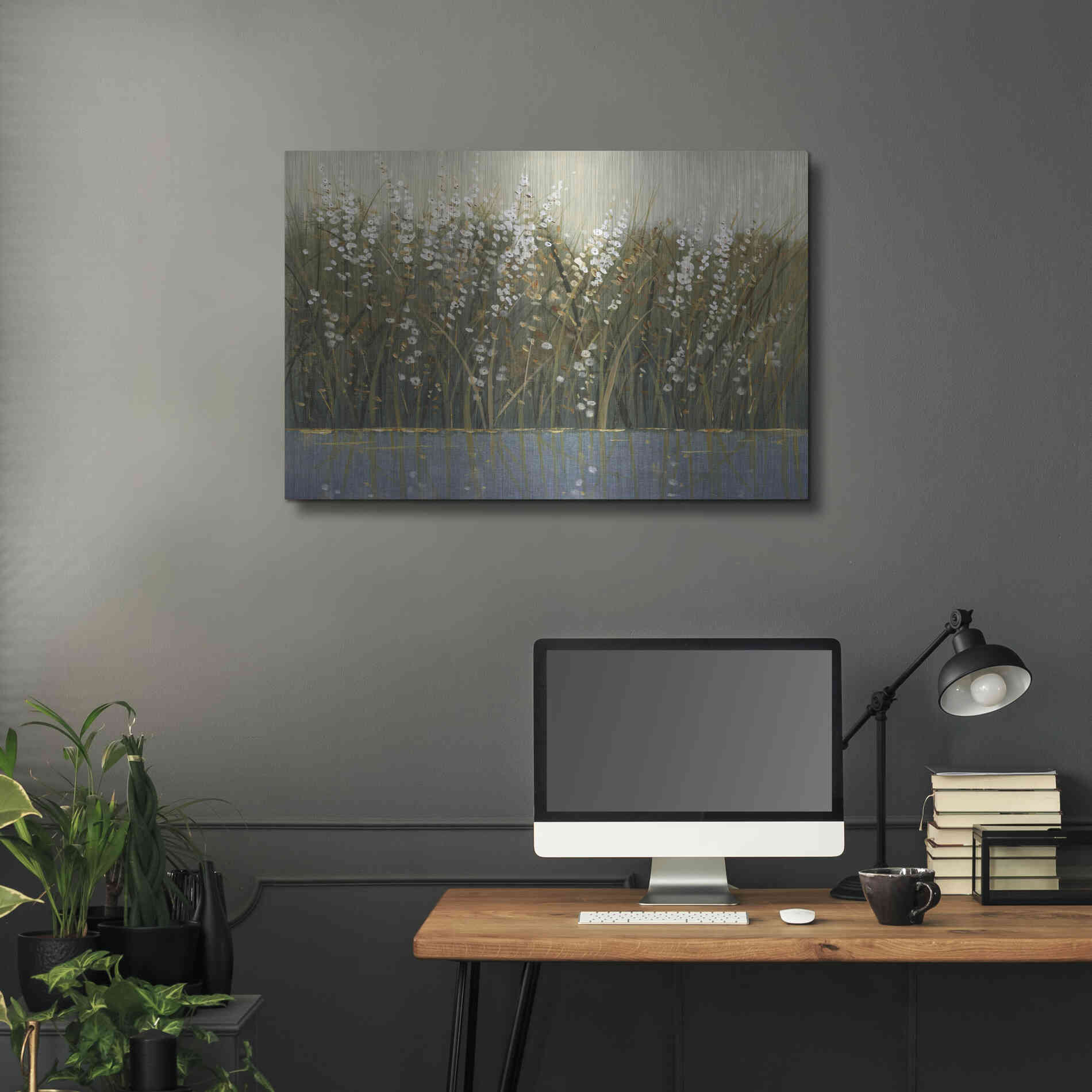 Luxe Metal Art 'By the Tall Grass I' by Tim O'Toole, Metal Wall Art,36x24