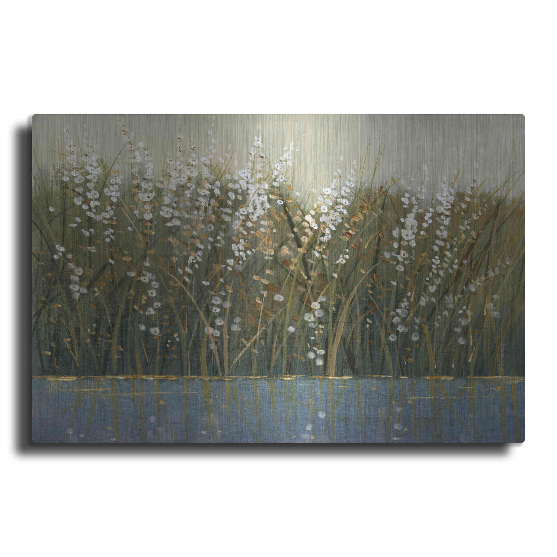 Luxe Metal Art 'By the Tall Grass I' by Tim O'Toole, Metal Wall Art