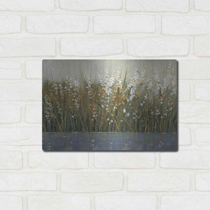 Luxe Metal Art 'By the Tall Grass II' by Tim O'Toole, Metal Wall Art,16x12