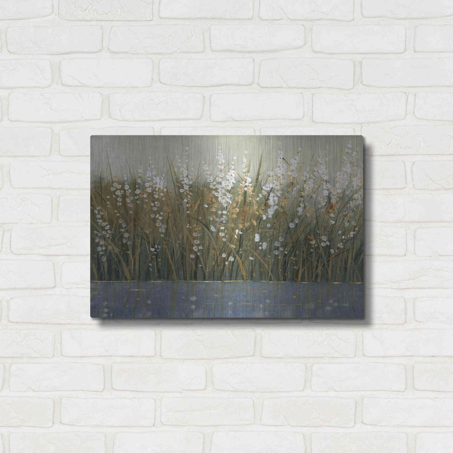 Luxe Metal Art 'By the Tall Grass II' by Tim O'Toole, Metal Wall Art,24x16