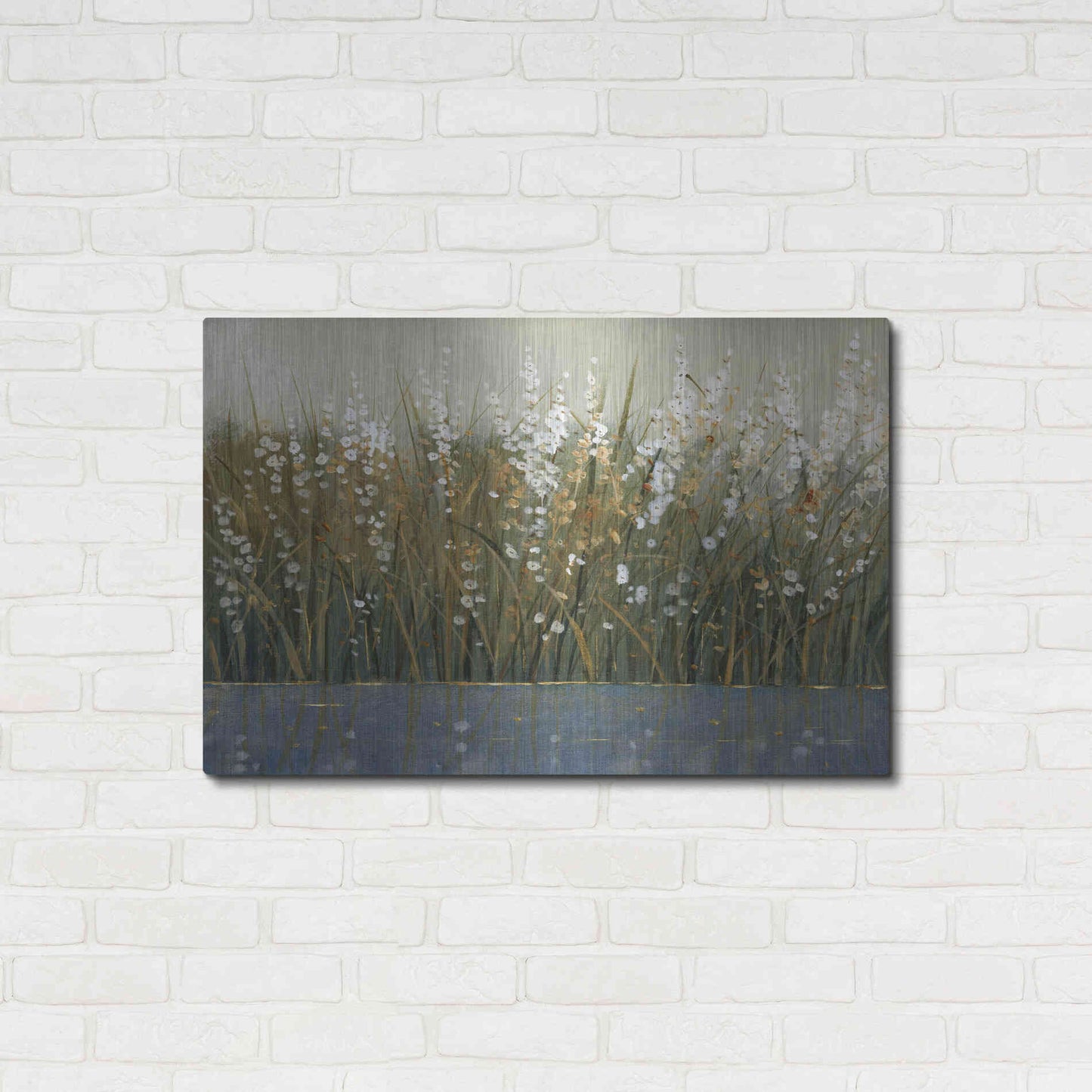 Luxe Metal Art 'By the Tall Grass II' by Tim O'Toole, Metal Wall Art,36x24