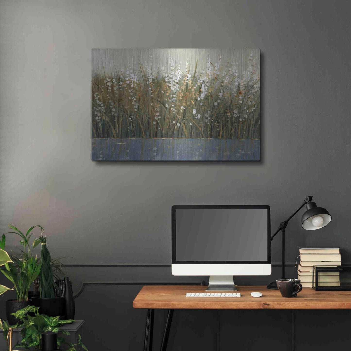 Luxe Metal Art 'By the Tall Grass II' by Tim O'Toole, Metal Wall Art,36x24