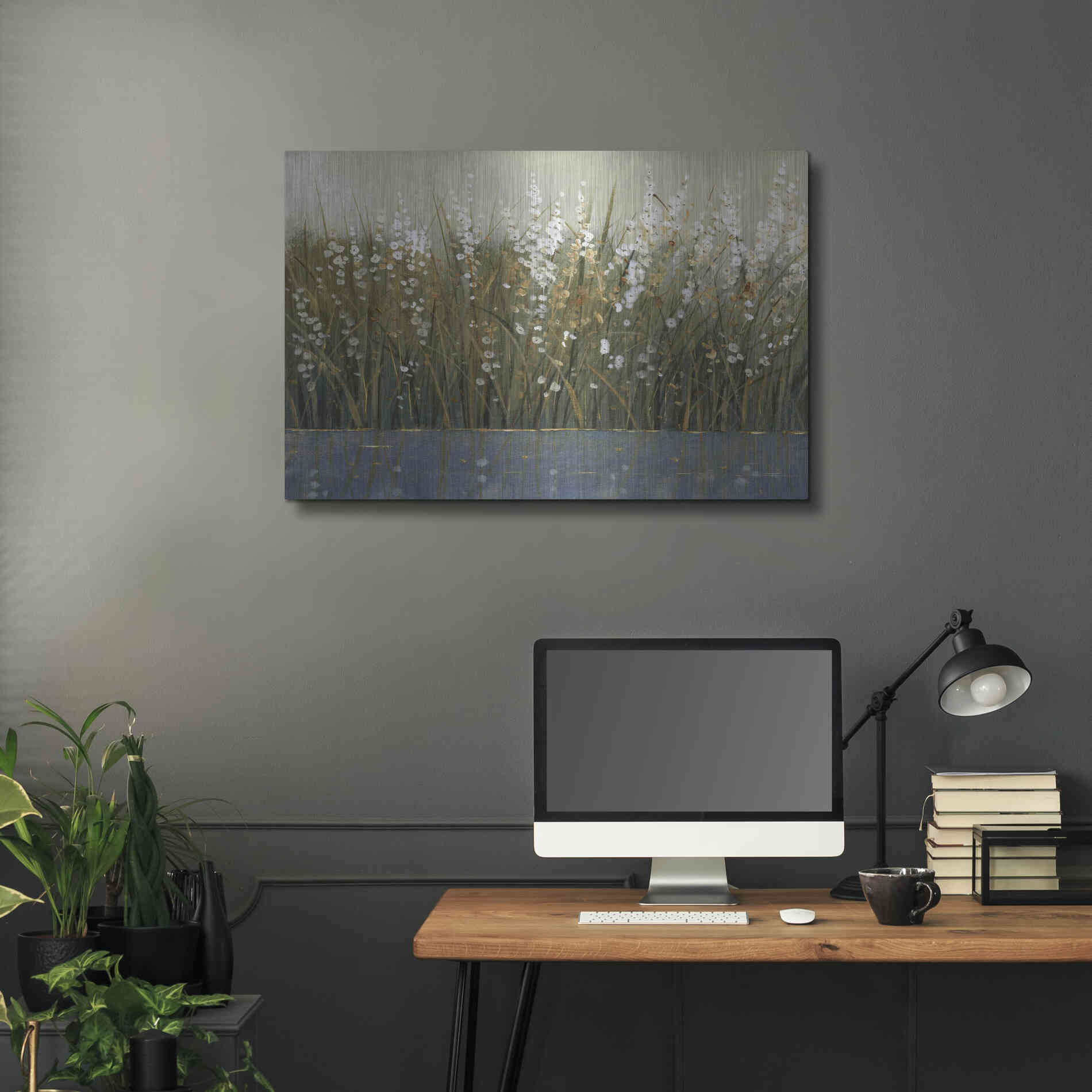 Luxe Metal Art 'By the Tall Grass II' by Tim O'Toole, Metal Wall Art,36x24
