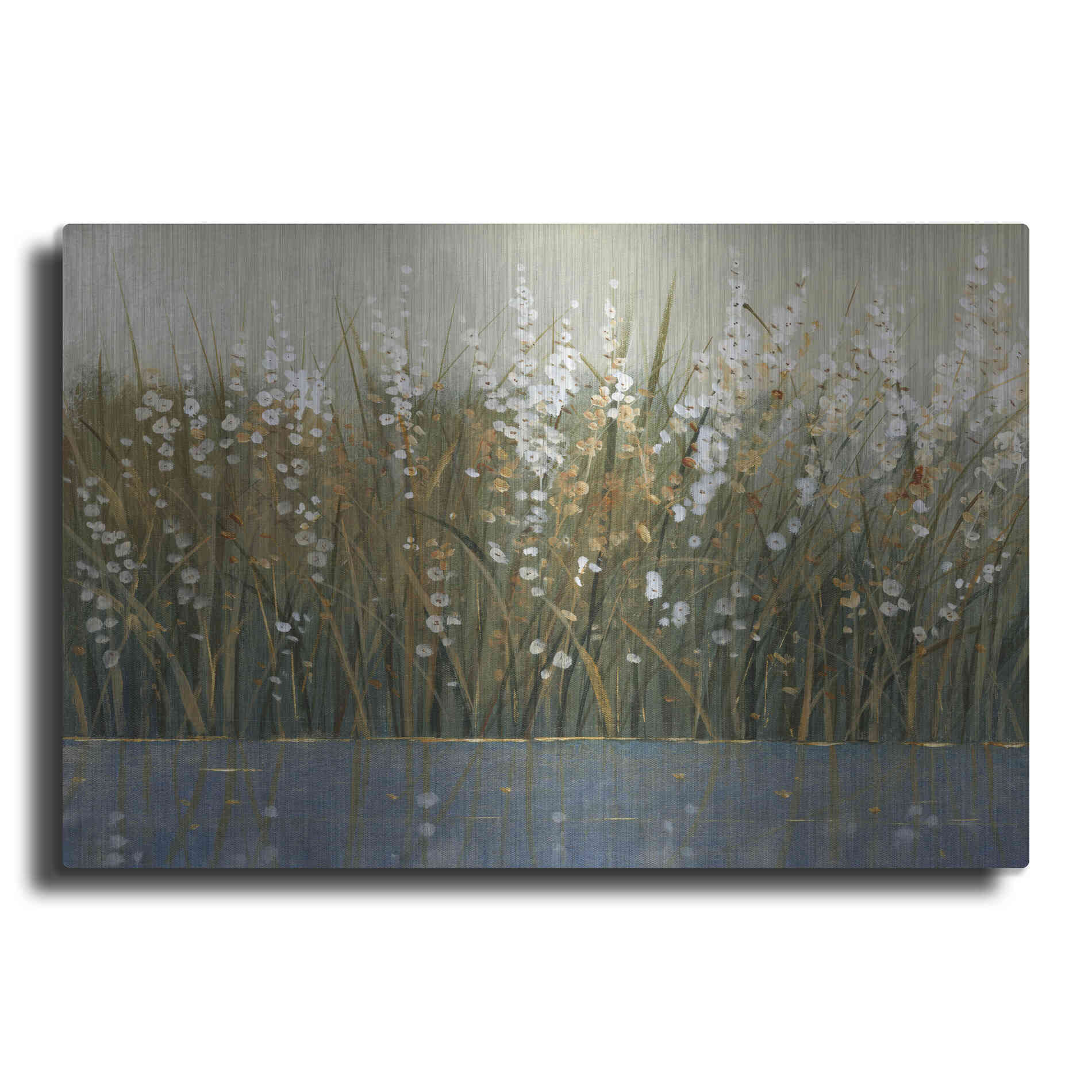 Luxe Metal Art 'By the Tall Grass II' by Tim O'Toole, Metal Wall Art
