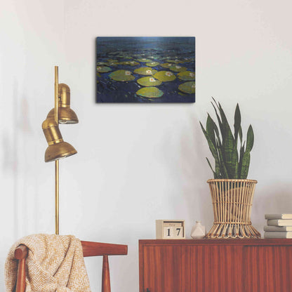 Luxe Metal Art 'Lily Pads I' by Tim O'Toole, Metal Wall Art,24x16