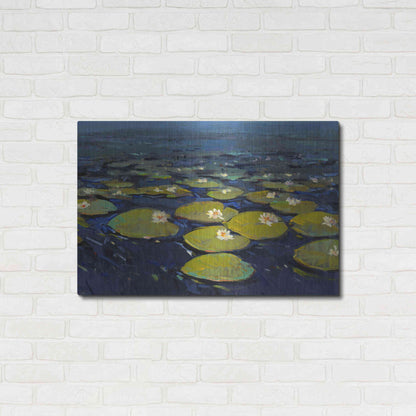 Luxe Metal Art 'Lily Pads I' by Tim O'Toole, Metal Wall Art,36x24