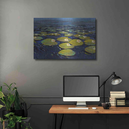 Luxe Metal Art 'Lily Pads I' by Tim O'Toole, Metal Wall Art,36x24