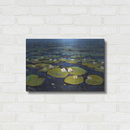 Luxe Metal Art 'Lily Pads II' by Tim O'Toole, Metal Wall Art,24x16
