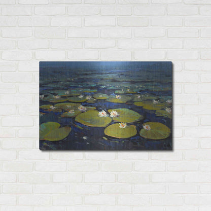 Luxe Metal Art 'Lily Pads II' by Tim O'Toole, Metal Wall Art,36x24