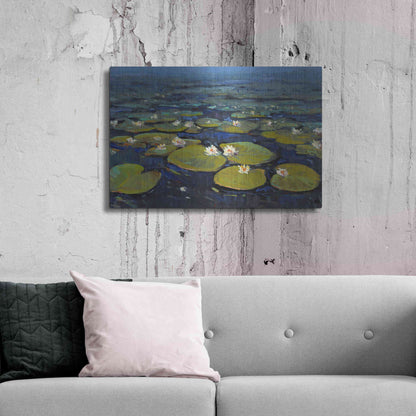 Luxe Metal Art 'Lily Pads II' by Tim O'Toole, Metal Wall Art,36x24