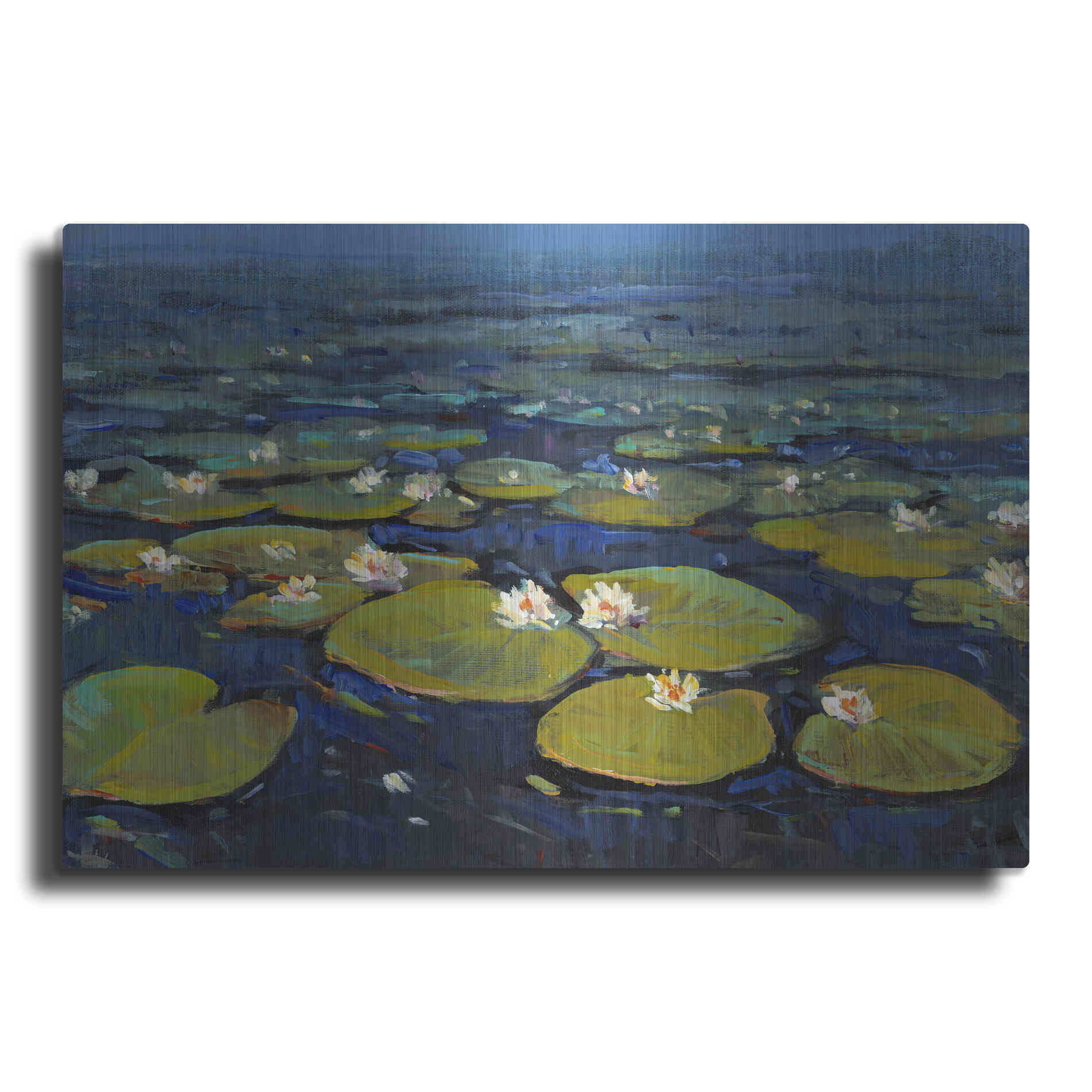 Luxe Metal Art 'Lily Pads II' by Tim O'Toole, Metal Wall Art