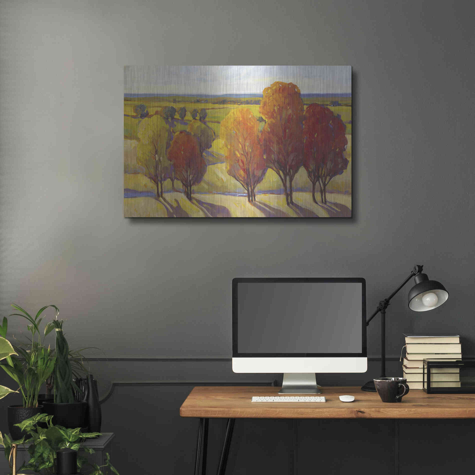 Luxe Metal Art 'Day Glow I' by Tim O'Toole, Metal Wall Art,36x24