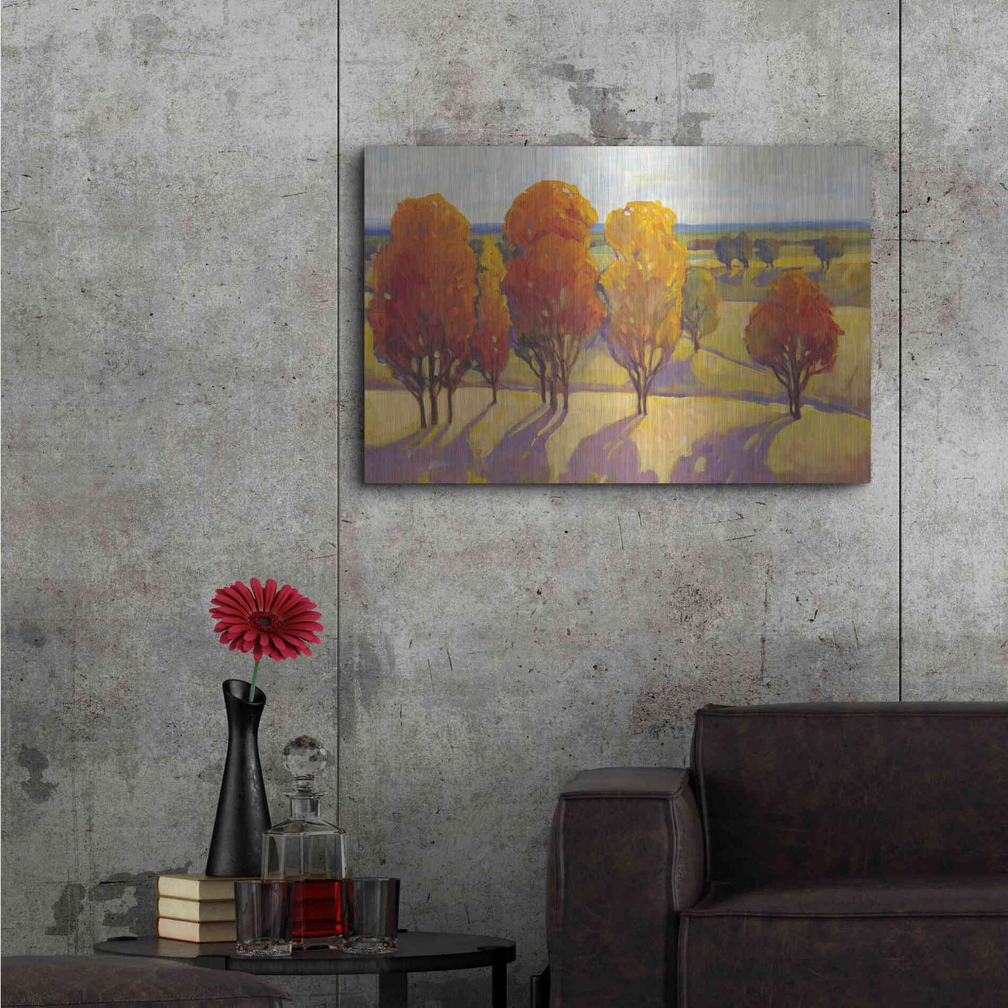 Luxe Metal Art 'Day Glow II' by Tim O'Toole, Metal Wall Art,36x24