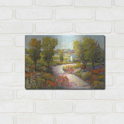 Luxe Metal Art 'Morning Walk I' by Tim O'Toole, Metal Wall Art,16x12