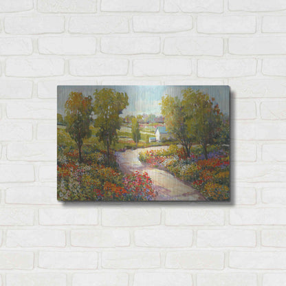 Luxe Metal Art 'Morning Walk I' by Tim O'Toole, Metal Wall Art,24x16