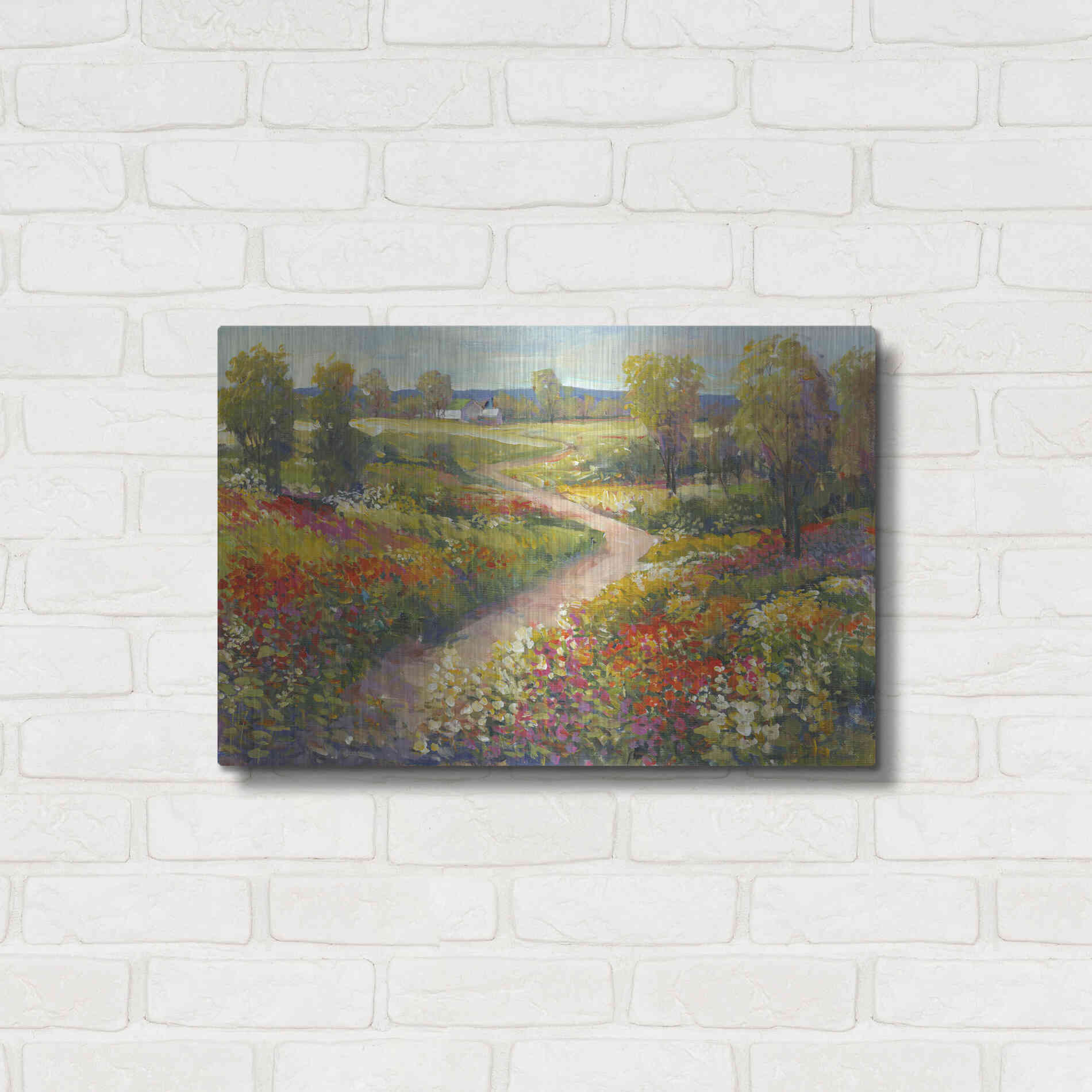 Luxe Metal Art 'Morning Walk II' by Tim O'Toole, Metal Wall Art,24x16