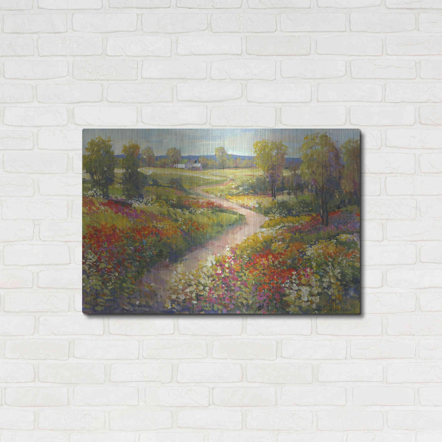 Luxe Metal Art 'Morning Walk II' by Tim O'Toole, Metal Wall Art,36x24