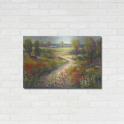 Luxe Metal Art 'Morning Walk II' by Tim O'Toole, Metal Wall Art,36x24