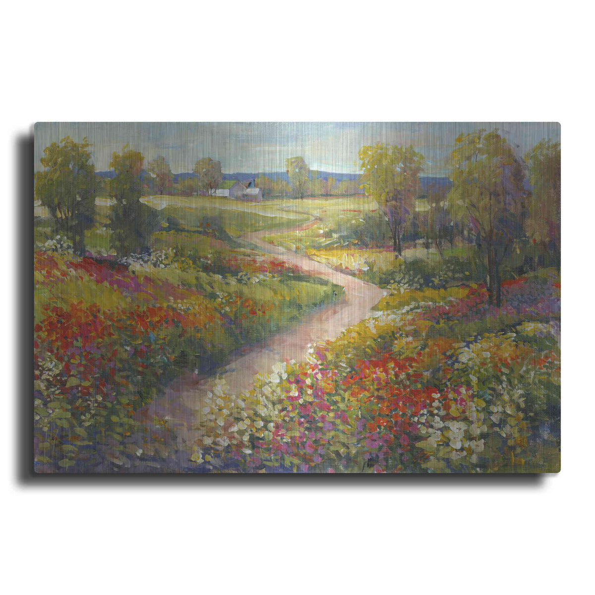 Luxe Metal Art 'Morning Walk II' by Tim O'Toole, Metal Wall Art