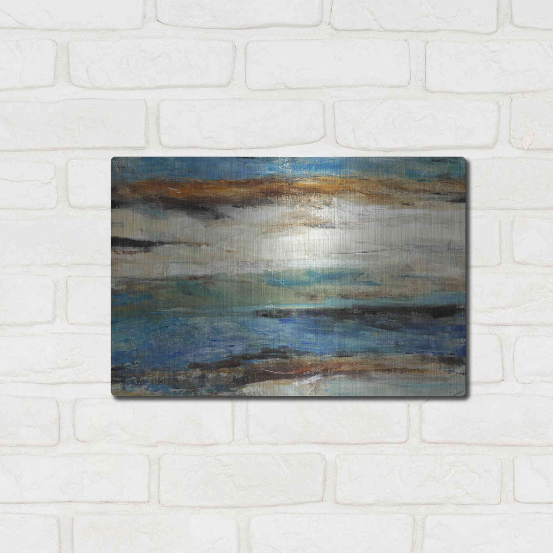 Luxe Metal Art 'Bramble I' by Tim O'Toole, Metal Wall Art,16x12