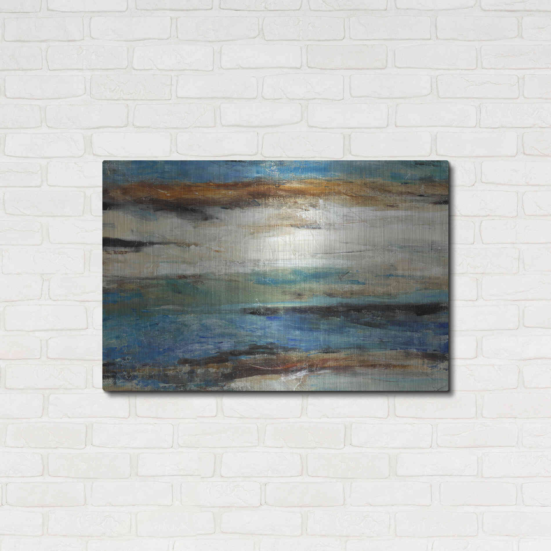 Luxe Metal Art 'Bramble I' by Tim O'Toole, Metal Wall Art,36x24