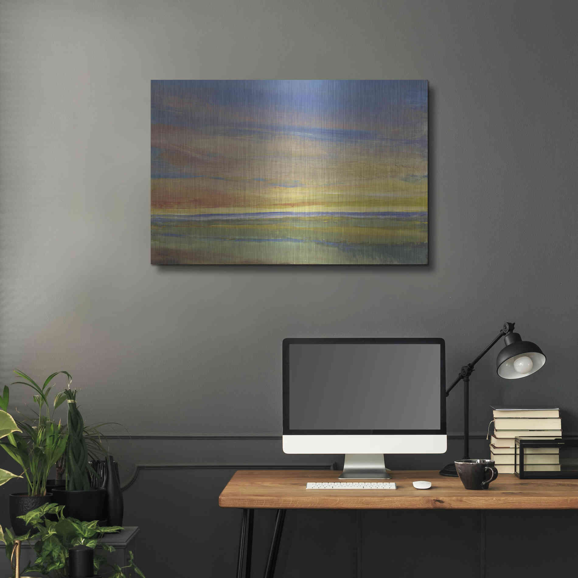 Luxe Metal Art 'Fading Light I' by Tim O'Toole, Metal Wall Art,36x24