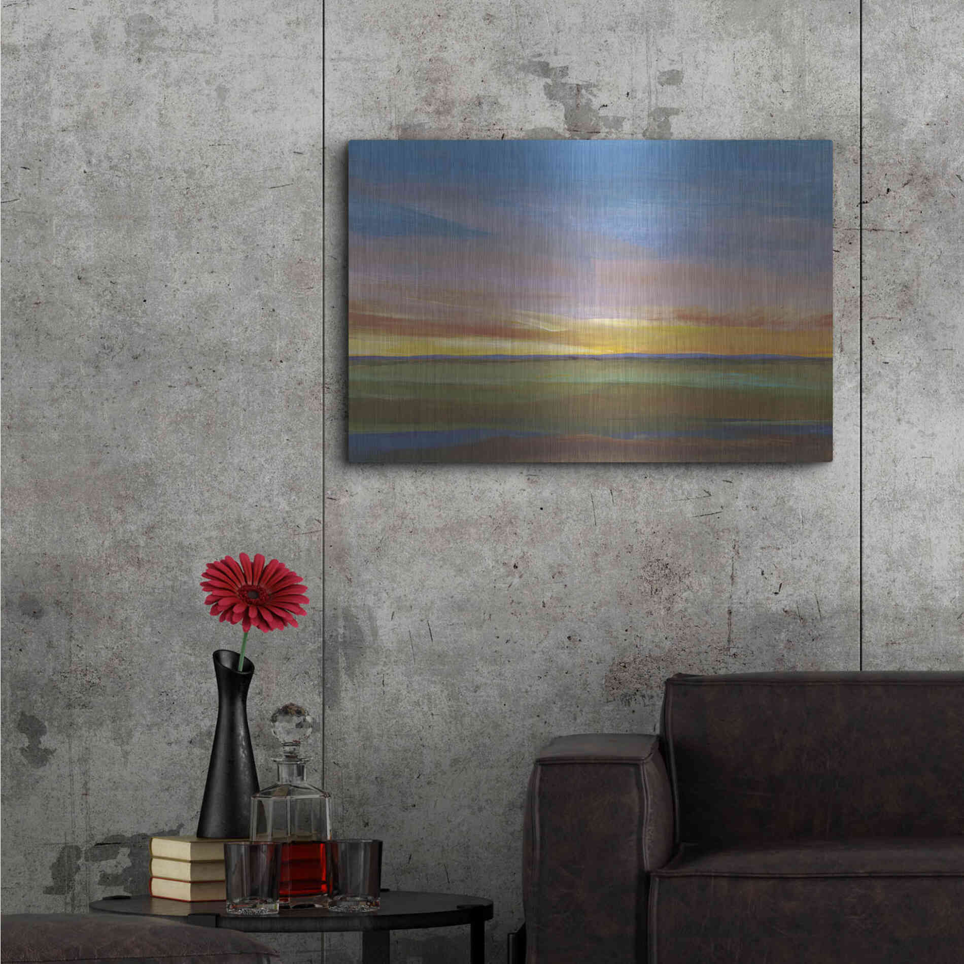 Luxe Metal Art 'Fading Light II' by Tim O'Toole, Metal Wall Art,36x24