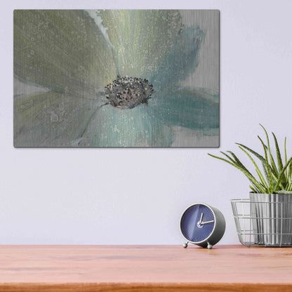 Luxe Metal Art 'Floral Spirit I' by Tim O'Toole, Metal Wall Art,16x12