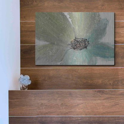 Luxe Metal Art 'Floral Spirit I' by Tim O'Toole, Metal Wall Art,16x12