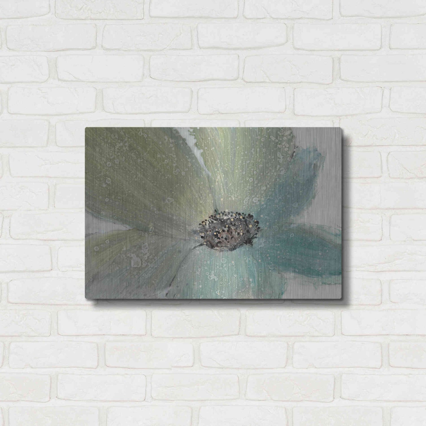 Luxe Metal Art 'Floral Spirit I' by Tim O'Toole, Metal Wall Art,24x16