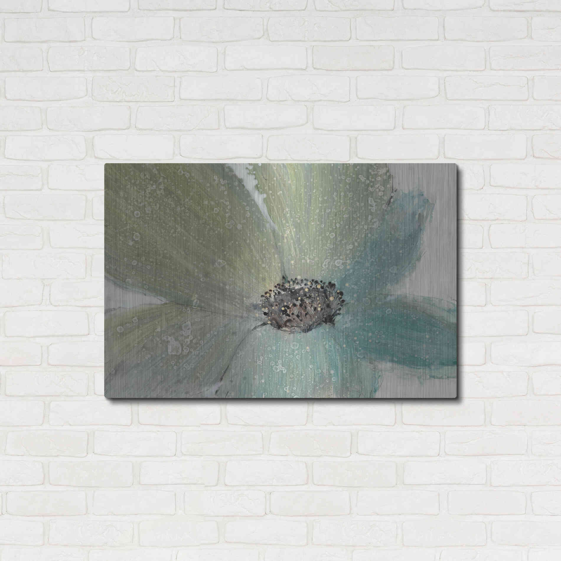 Luxe Metal Art 'Floral Spirit I' by Tim O'Toole, Metal Wall Art,36x24