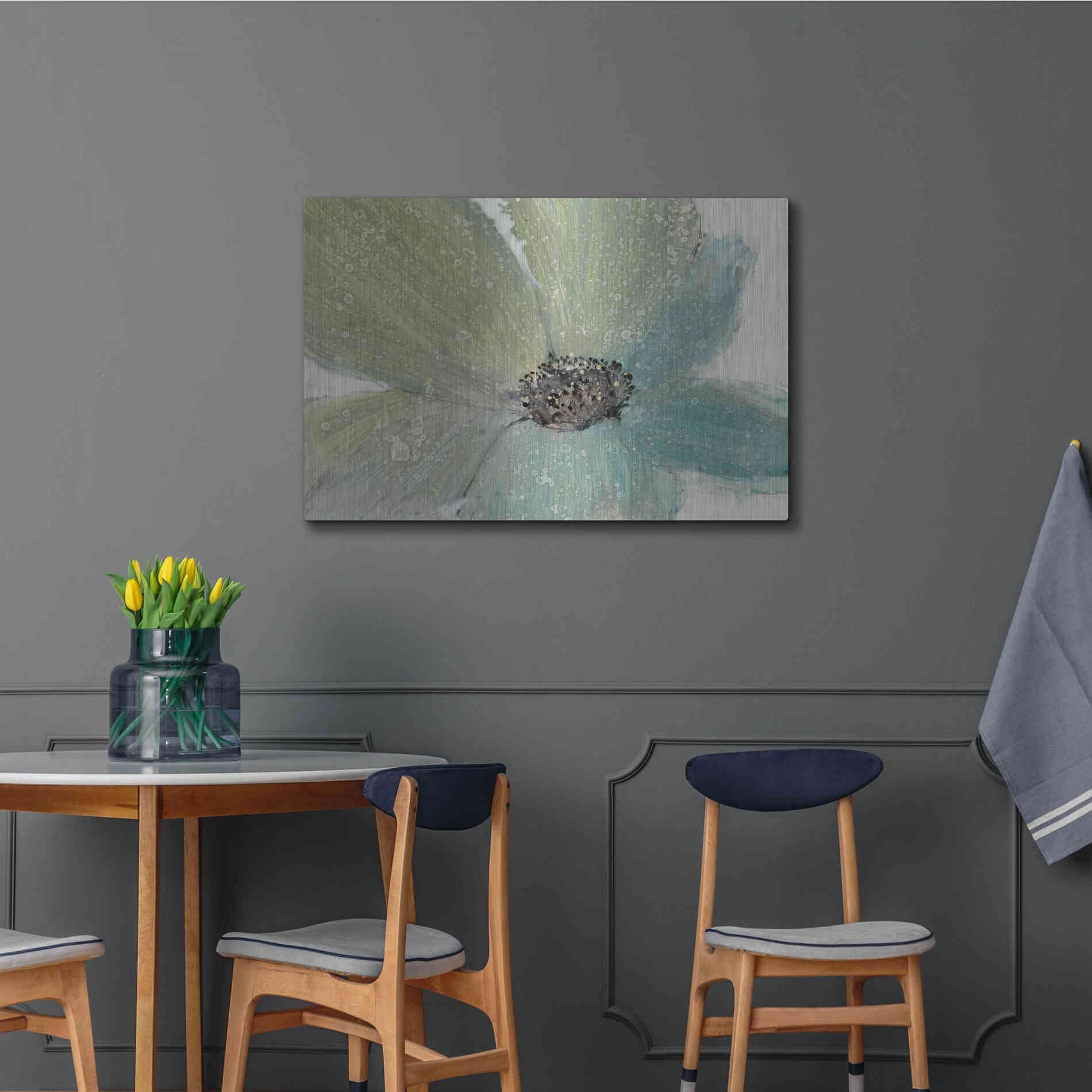 Luxe Metal Art 'Floral Spirit I' by Tim O'Toole, Metal Wall Art,36x24