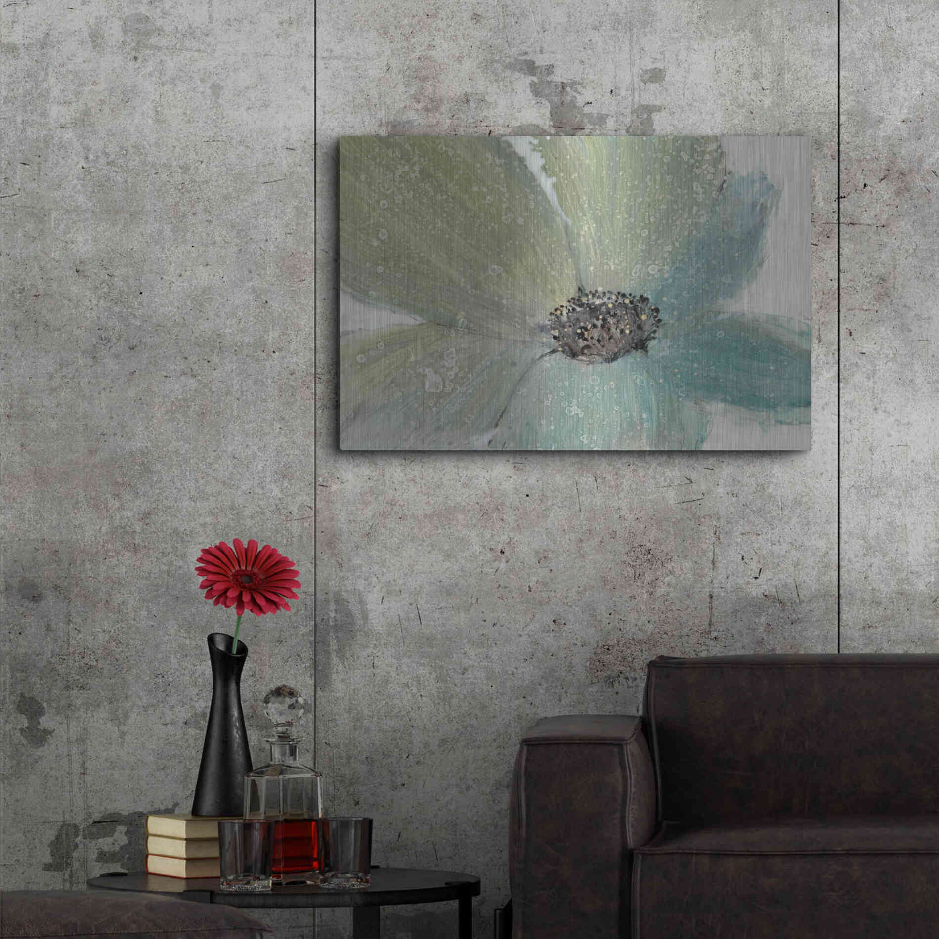 Luxe Metal Art 'Floral Spirit I' by Tim O'Toole, Metal Wall Art,36x24