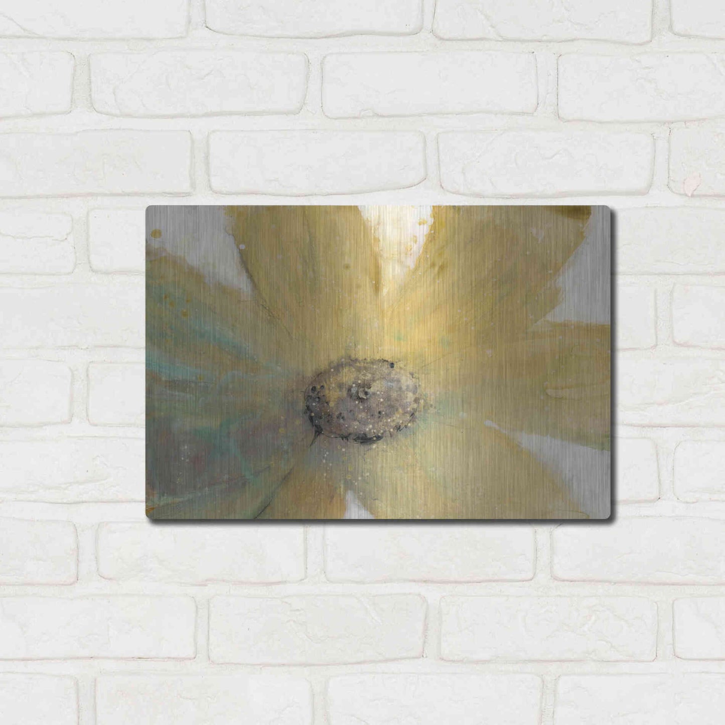 Luxe Metal Art 'Floral Spirit II' by Tim O'Toole, Metal Wall Art,16x12