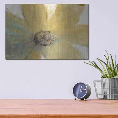 Luxe Metal Art 'Floral Spirit II' by Tim O'Toole, Metal Wall Art,16x12