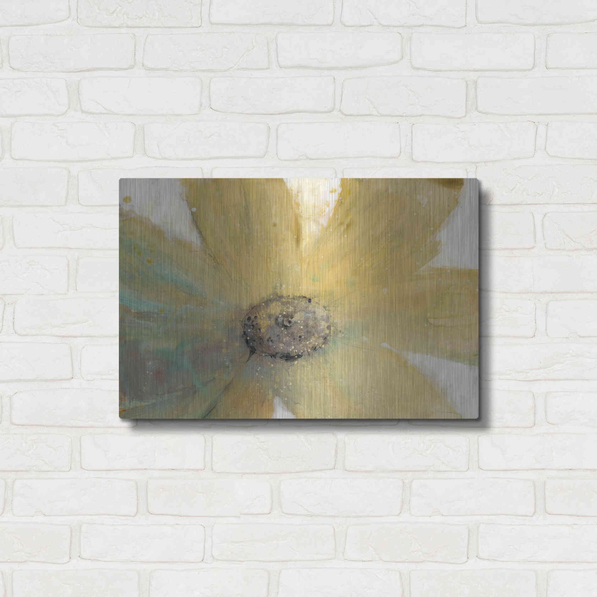 Luxe Metal Art 'Floral Spirit II' by Tim O'Toole, Metal Wall Art,24x16