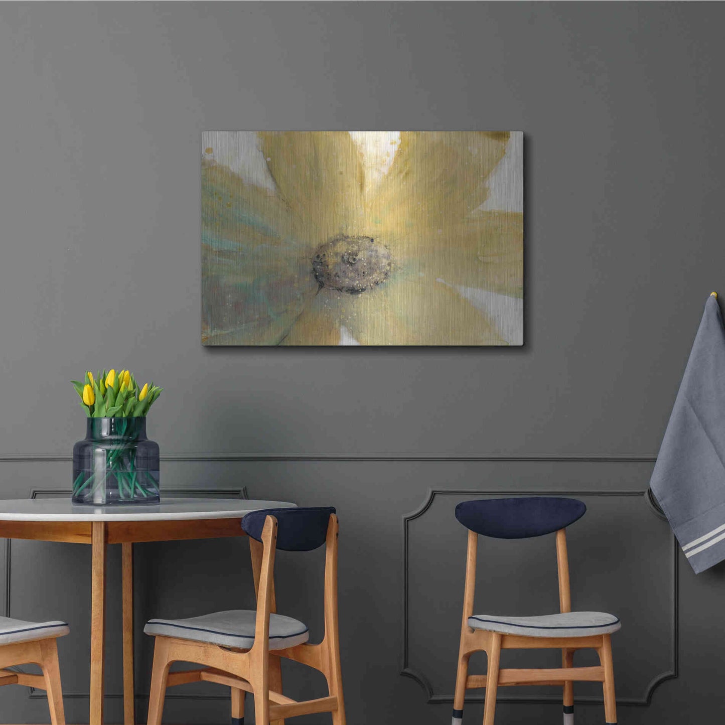 Luxe Metal Art 'Floral Spirit II' by Tim O'Toole, Metal Wall Art,36x24