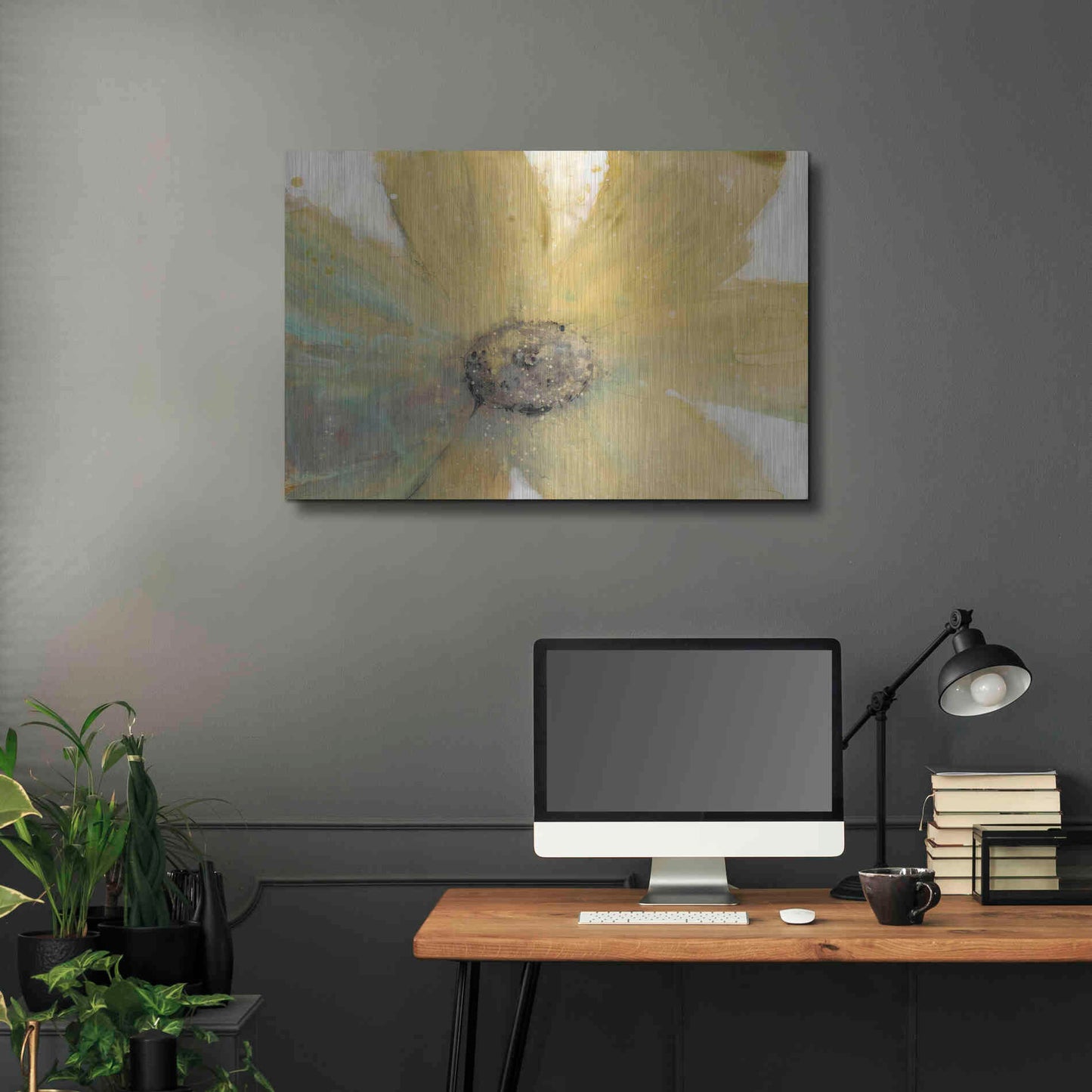 Luxe Metal Art 'Floral Spirit II' by Tim O'Toole, Metal Wall Art,36x24