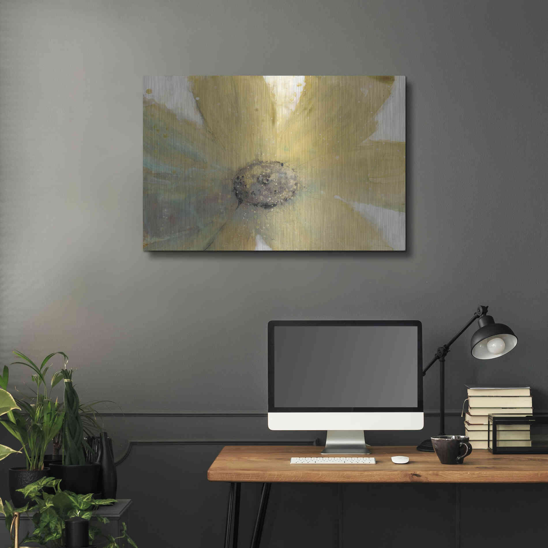 Luxe Metal Art 'Floral Spirit II' by Tim O'Toole, Metal Wall Art,36x24