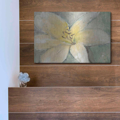 Luxe Metal Art 'Floral Spirit III' by Tim O'Toole, Metal Wall Art,16x12