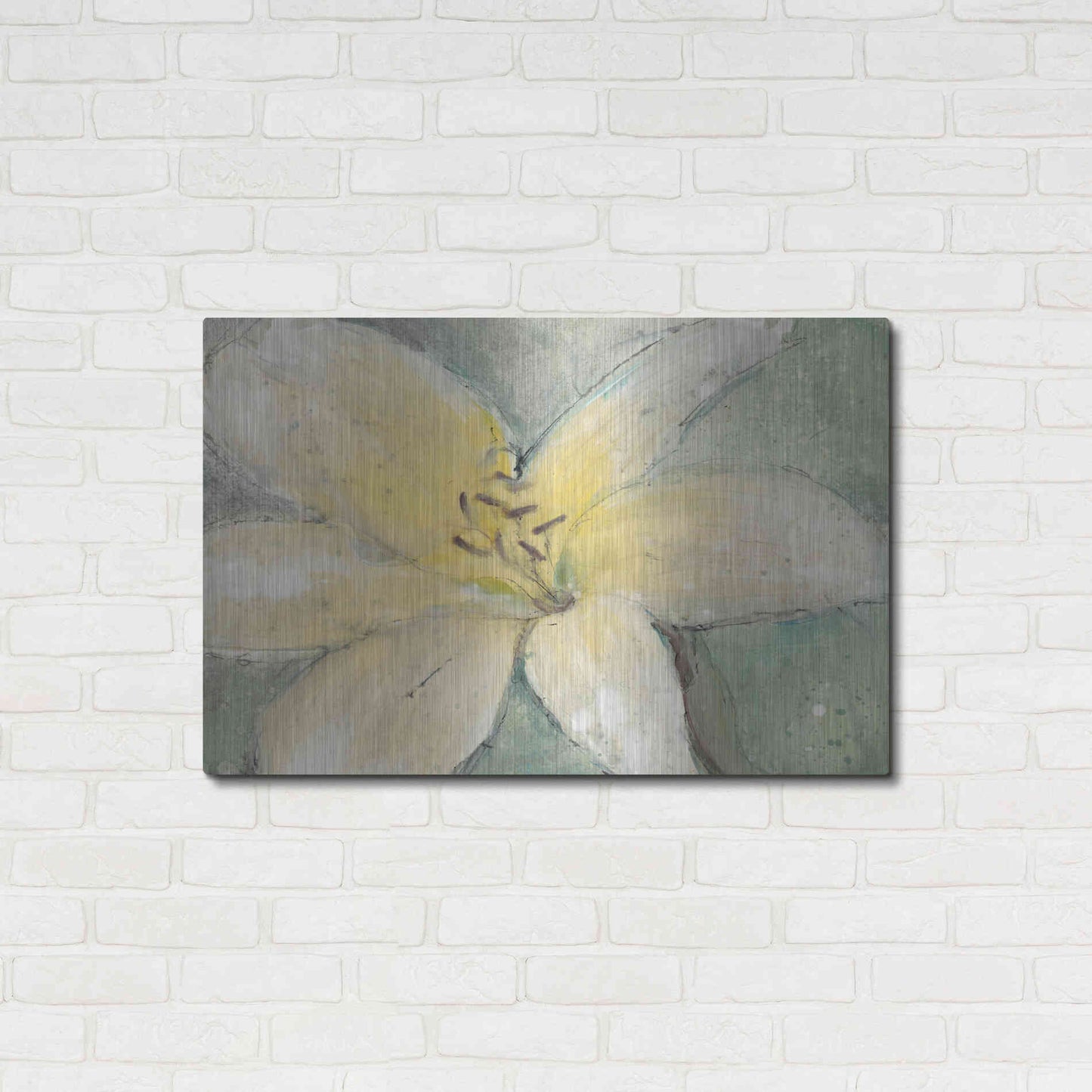 Luxe Metal Art 'Floral Spirit III' by Tim O'Toole, Metal Wall Art,36x24