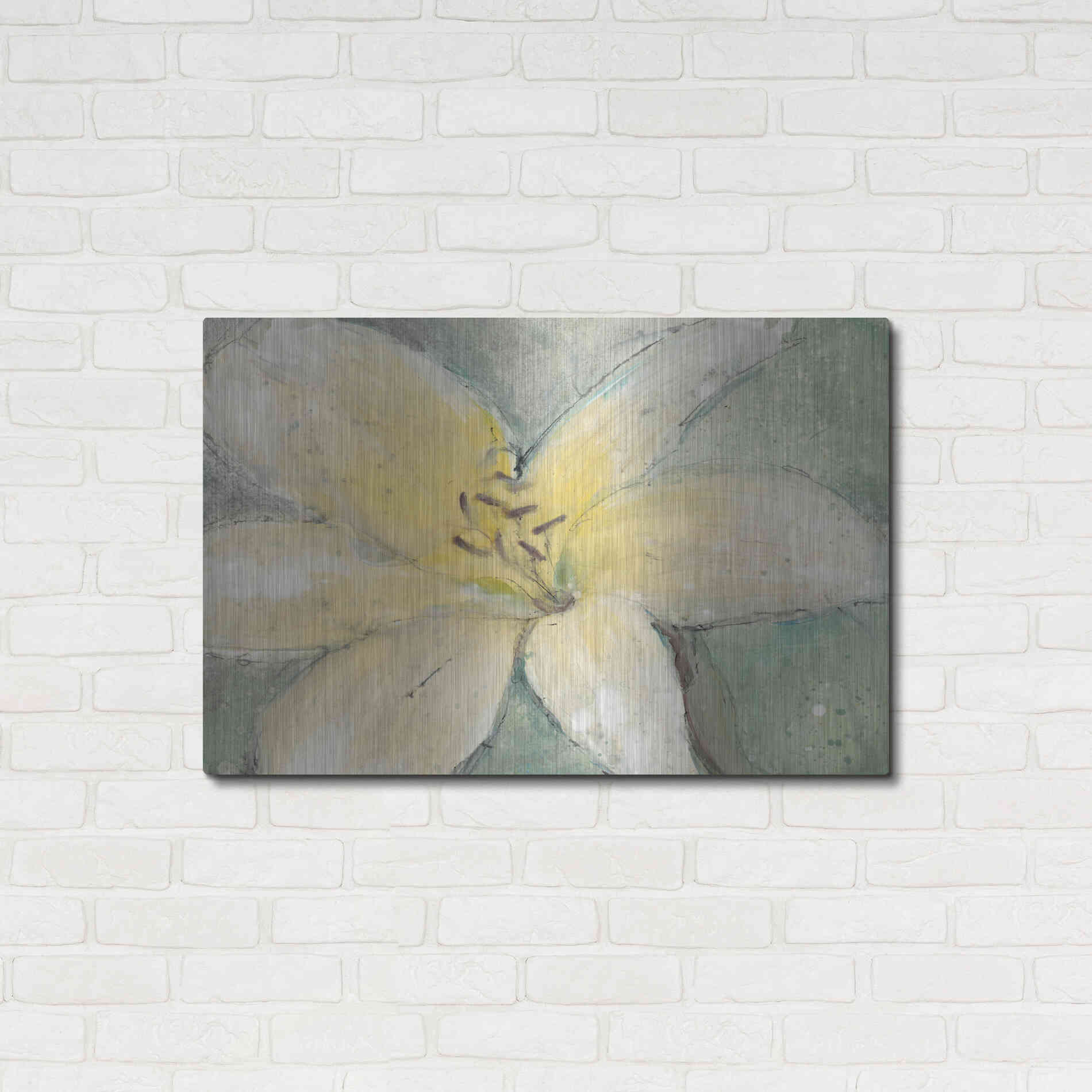 Luxe Metal Art 'Floral Spirit III' by Tim O'Toole, Metal Wall Art,36x24