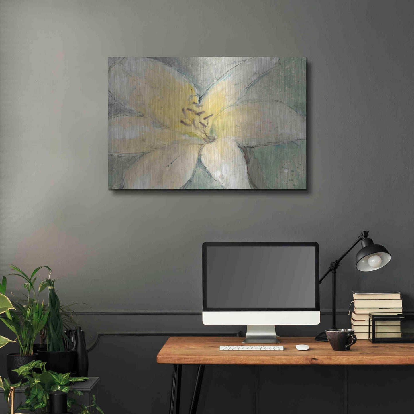 Luxe Metal Art 'Floral Spirit III' by Tim O'Toole, Metal Wall Art,36x24